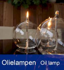 Olielampen - glazen olie lampjes