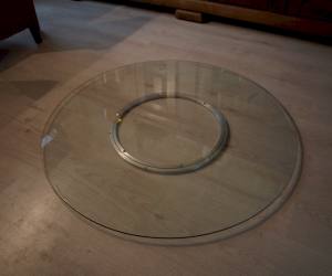Lazy Susan 103cm diameter clear glass