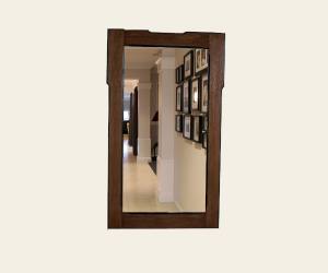 Wardrobe mirror two tone black oak